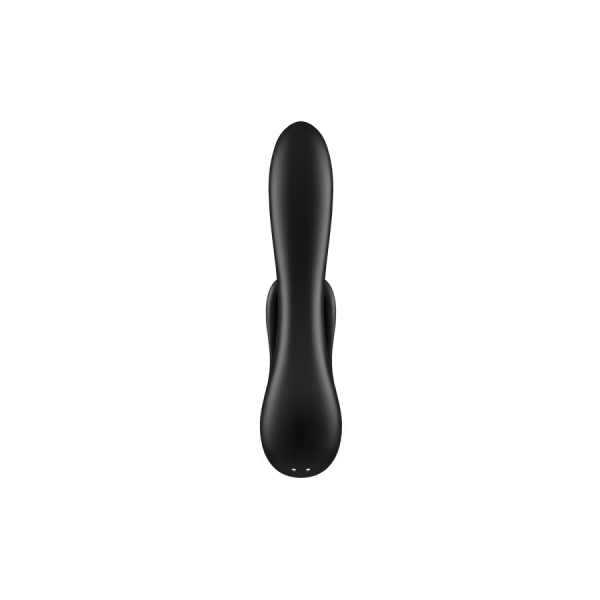 Vibromasseur rabbit noir double stimulation clitoris Double Flex Satisfyer 